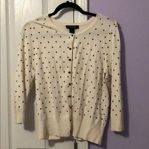 Cream polka dot sweater